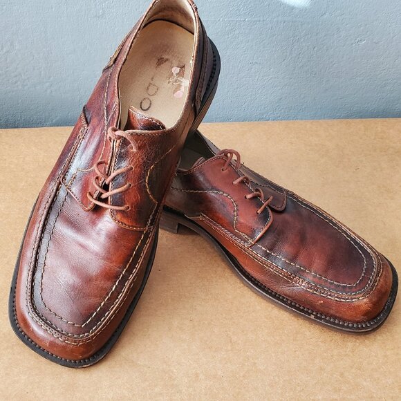 ALDO Leather Oxford Dress Shoes/Size10.5 - Picture 2 of 9